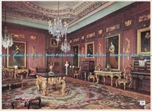 D276358 Warwick Castle The Cedar Drawing Room Walter Scott Colour Series