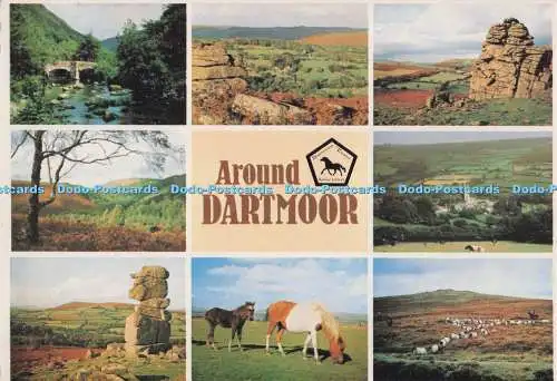 D276361 Rund Dartmoor Devon Single Bridge Manaton Dartmoor Hound Tor J Arthur