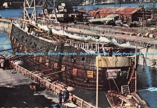 D276447 Das Kriegsschiff Vasa im Trockendock Grafisk Konst