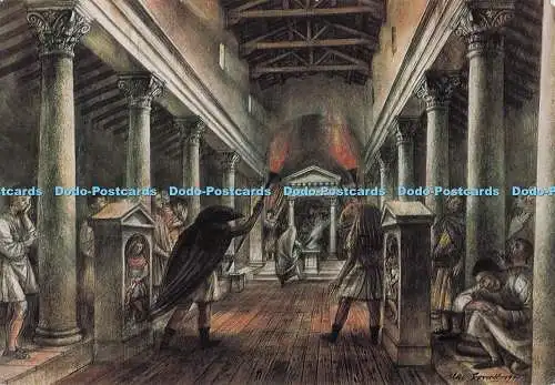 D276576 The Museum of London Interior of Walbrook Mithraeum City of London