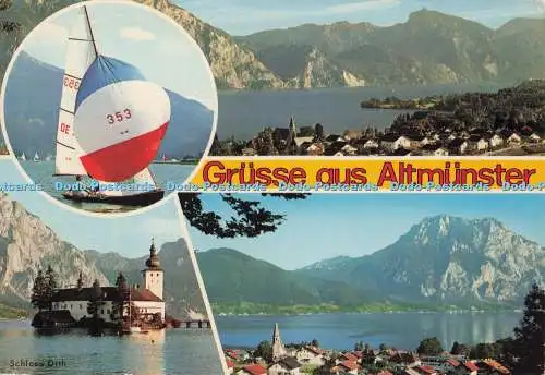 D276618 Grusse aus Altmünster Traunsee im Salzkammergut Risch Lau Multi View