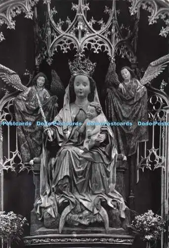 D278821 Maria Laach Spatgot Flügelaltar Madonna Gustav Fenz RP