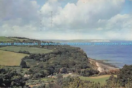 D276650 Isle of Wight Shanklin Luccombe Beach and Village J Arthur Dixon 1957