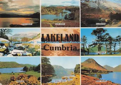D276826 Lakeland Cumbria Windermere J Arthur Dixon 1990 Multi View