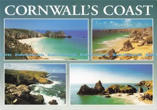 D281426 Cornwall Coast Die dramatische Küste Cornwalls bei Porthcurno Bedruthan St