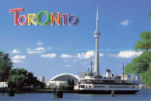 D276846 Toronto Die Toronto Island Fähre fährt zwischen Queen Quay Die Postkarte Fa