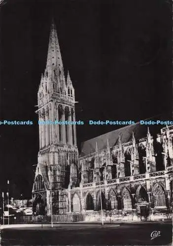 D279050 Caen L Eglise Saint Pierre Illuminee C A P 1959