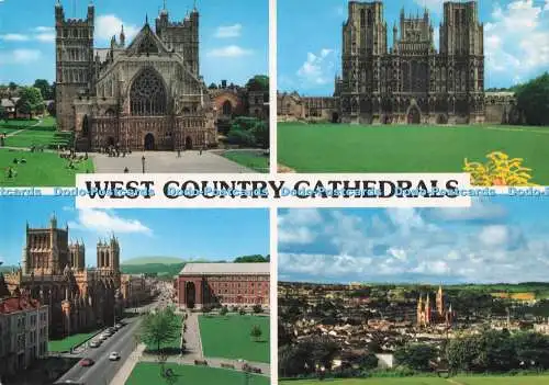 D281437 West Country Kathedralen The West Front Exeter Cathedral Devon The Cathedrals