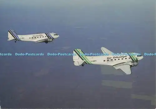 D276855 Zwei Air Atlantique DC3 Flugzeuge in Formation Charles Skilton und Fry Adr
