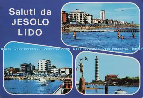 D276869 Saluti da Jesolo Lido Mag ni Favalli 1983 Multi View