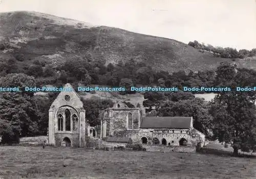D281483 Denbighshire Valle Crucis Abbey Gesamtansicht von der Westkrone