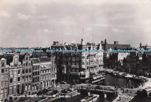 D281498 Amsterdam Gezicht op Hotel de l Europe H Greven 1961