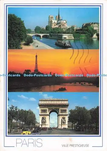 D283807 Paris Ville Prestigieuse Notre Dame La Tour Eiffel L Arc de Triomphe Cha