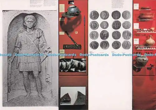 D276914 Fishbourne Roman Palace Display of Military Equipment Coin and Pottery J