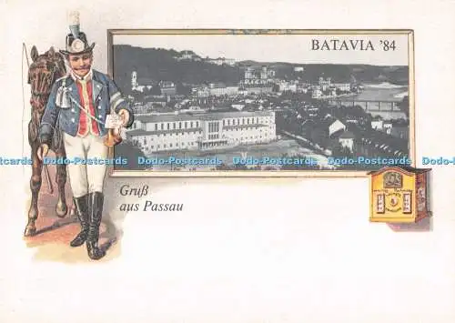 D286046 Gruss aus Passau Batavia Postkarte
