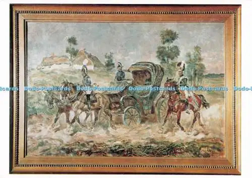 D286047 Bayerische Feldpost in Polen 1812 Gemalde von Anton Hoffmann Postabteilung