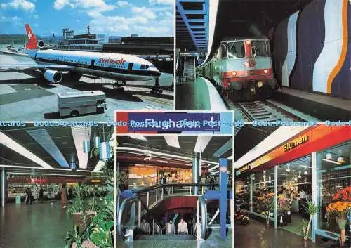 D276930 Zürich Flughafen Bahnhof Photoglob Orell Fussli Multi View