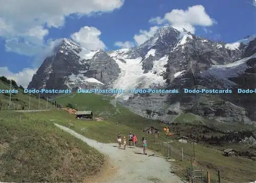D281542 Wengernalp Jungfrauregion Eiger und Eigergletscher Mönch Ferien und Wand