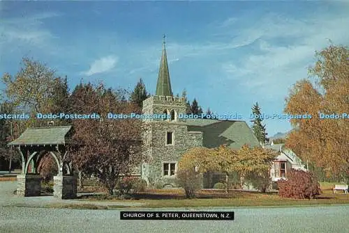D286092 N Z Queenstown Church of S Peter Bildkarte Tiki