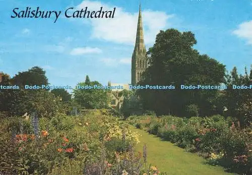 D281584 Kathedrale von Salisbury aus dem Canonry Garden J Salmon Ltd Kameracolour