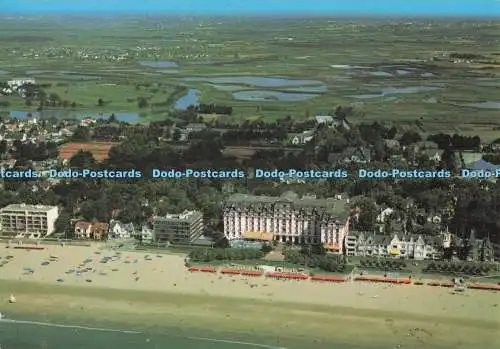 D283893 La Baule Vue Aerienne sur la Plage et l Arriere Pays Au Centre l Hermita