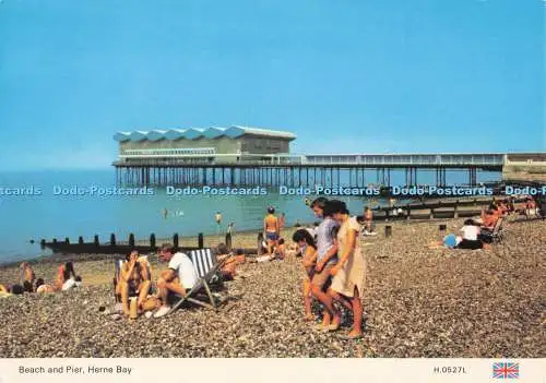 D286116 Herne Bay Beach and Pier E T W Dennis Scarborough