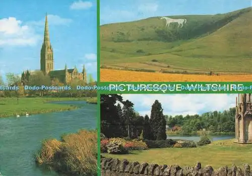 D281585 Malerische Wiltshire Salisbury Kathedrale Westbury Stourhead J Salmon Lt