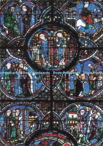 D286117 Cathedrale De Chartres Vitrail de Saint Lubin Houvet M Gauthier PM Bussi