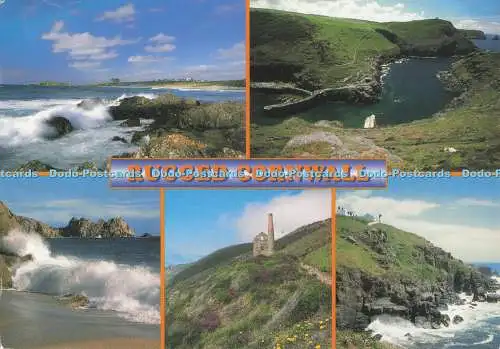 D286118 Rugged Cornwall Newquay and Boscastle John Hinde Multi View
