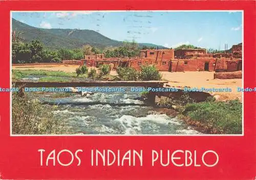 D283898 Taos Indian Pueblo Taos Creek in Taos Pueblos Petley Southwest 1987