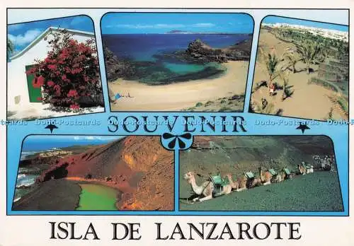 D279207 Souvenir Isla de Lanzarote Brito und Manzano Multi View