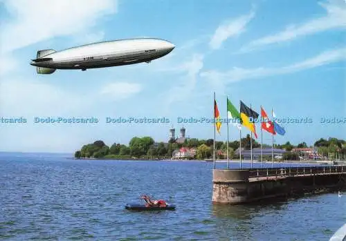 D277045 Das Luftschiff Graf Zeppelin Uber Friedrichshafen am Bodensee Franz Milz