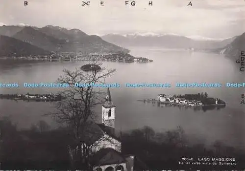 D279262 Lago Maggiore Le Tre Isole Viste da Someraro Brunner RP
