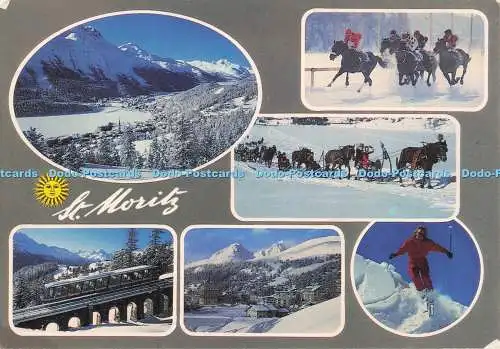D283959 St Moritz Schweiz Engadin Montabella Multi View 1989