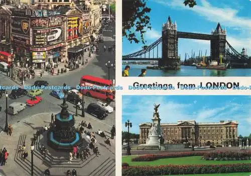D279281 Grüße aus London Kardorama John Hinde Mehrfachansicht