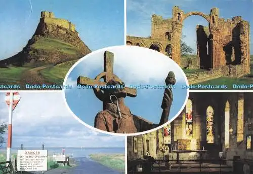 D281669 Lindisfarne Holy Island Castle Lindisfarne Priory St Aidan St Mary Churc