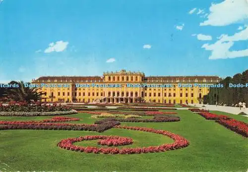 D283976 Wien Schloss Schönbrunn Schloss mit Blumenparterre Nr 5142 1980