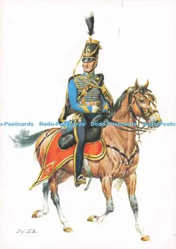 D286250 Kingdom of the Netherland Husaren Regiment Offizier W Tritt Korsch Munch