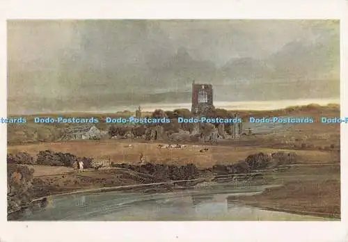 D279341 Victoria and Albert Museum Yorkshire Kirkstall Abbey Evening Thomas Girt