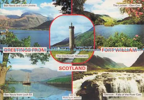 D279342 Grüße aus Schottland Fort William The Lochan Whiteholme A Hail Caledo