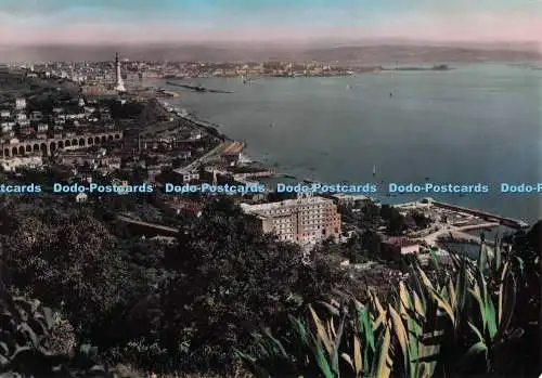 D277138 Triest Panorama und das Liath Haus des Sieges Pecchioni Rotalfoto