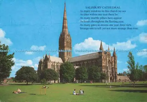 D281727 Salisbury Cathedral from the North West J Salmon Ltd Cameracolour 1991