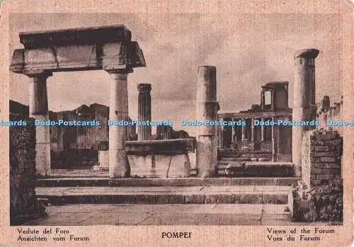 D277141 Pompeji Ansichten des Forum La Fotocalco