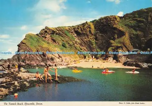 D286263 Ilfracombe Devon The Tunnels Beach John Hinde D Noble 1983