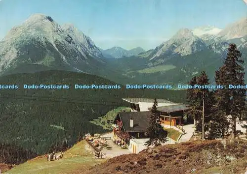 D281734 Tirol Rosshütte 1780 m bei Seefeld mit Hohe Munde 2661 m und Zugspitze L