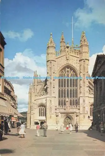 D284067 Somerset Bath Die Ansicht der Abtei zeigt die prächtige Westfront J Arthur D