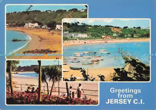 D281818 Grüße aus Jersey C I St Brelade Bay Palms of St Brelades E T W Denn