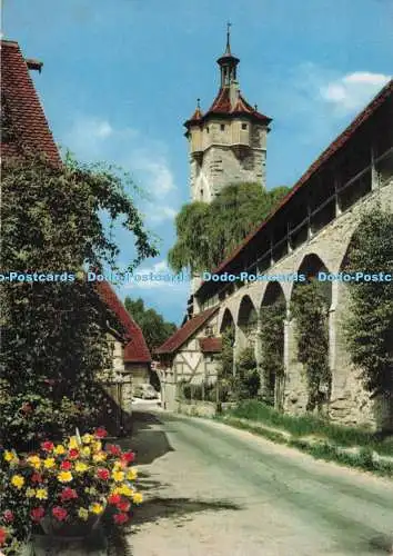 D286354 Rotheburg ob der Tauber Wehrgang Beim Klingentor Wall Schoning Lübeck E