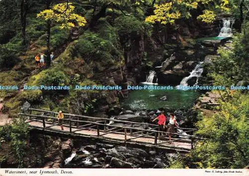 D286437 Devon Watersmeet Near Lynmouth John Hinde E Ludwig PM Linton Lynmouth De