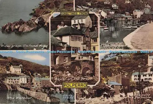 D277337 Grüße aus Polperro dem Hafen F Frith Mehrfachansicht